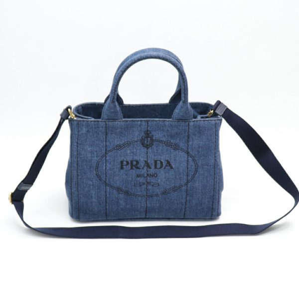 9 Prada Handbag Canapa Bag Denim Fabric