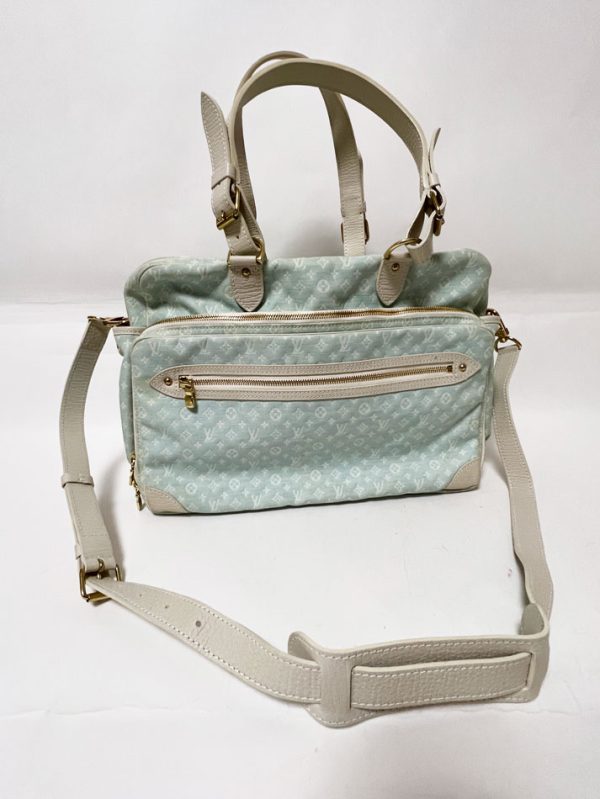 9 Louis Vuitton Mini Lin Sac a Langer Diaper Bag With Strap Blue