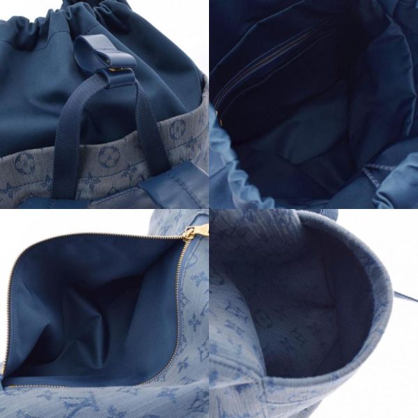 9 Louis Vuitton Monogram Denim Chalk Backpack Daypack Blue