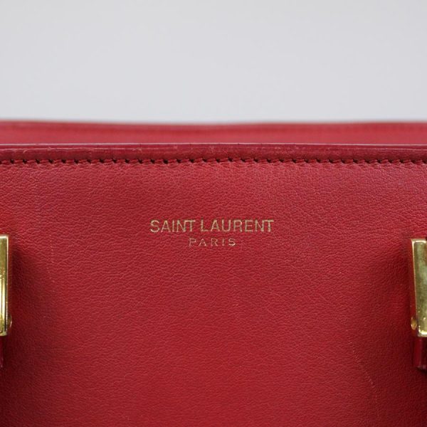 blanda co 12235yahoo 14 Saint Laurent Monogram Vermillion 2WAY Shoulderbag Red