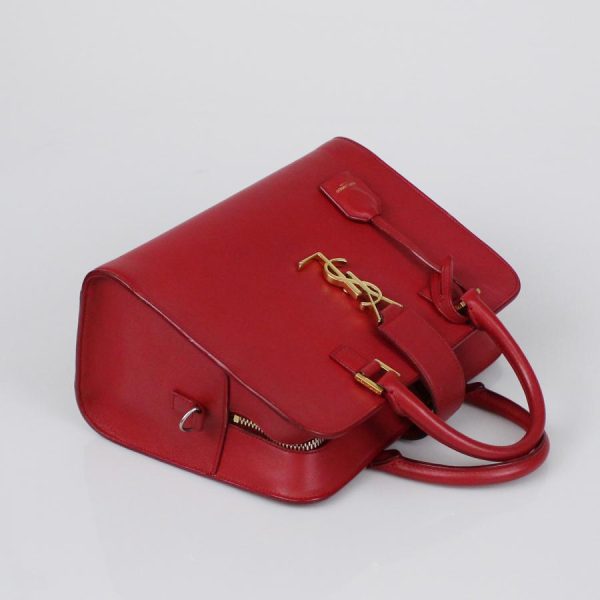 blanda co 12235yahoo 4 Saint Laurent Monogram Vermillion 2WAY Shoulderbag Red