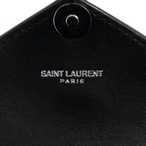 brandbrand 200099565018 6 d 20230108150736 Saint Laurent Paris Mini Chain Shoulder Bag Zebra Harako Calfskin Leather