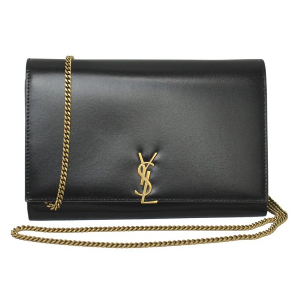 goguysshop 669921 03p2w 1000 i 20230210144153 Saint Laurent Bag Chain Shoulder Chain Wallet 2WAY Leather