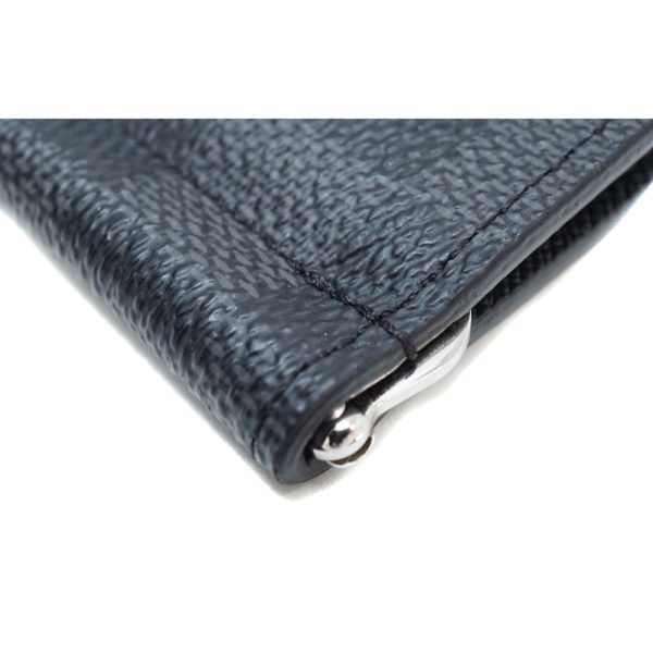 justbag5 Louis Vuitton Portefeuille Pance Wallet with Money Clip Black Gray Damier Graphite