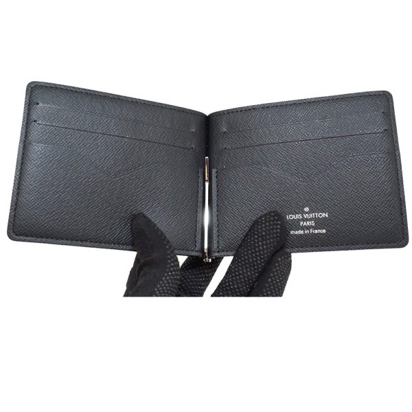 justbag6 Louis Vuitton Portefeuille Pance Wallet with Money Clip Black Gray Damier Graphite