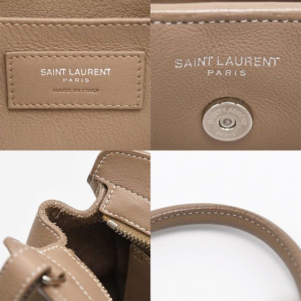 sunrev 1 240001019294 5 d 20220930151843 Saint Laurent Paris Baby Cabas 2way Handbag Leather Shoulder Bag Crossbody