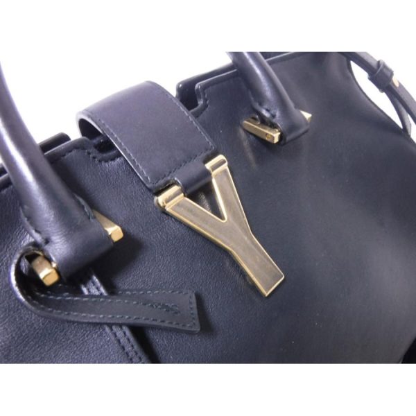 yamamoto7887 18076 00 3 Saint Laurent Paris Y Line Petit Cabas 2WAY Bag Shoulder Bag Handbag Leather