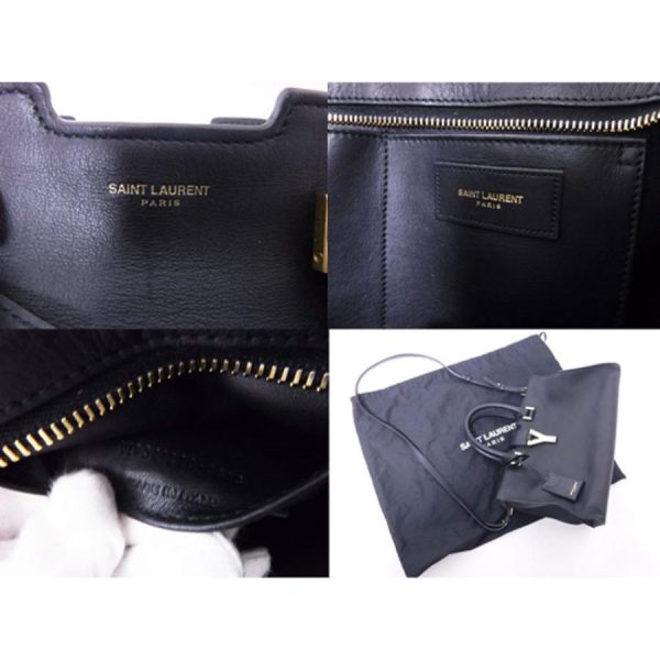 yamamoto7887 18076 00 9 Saint Laurent Paris Y Line Petit Cabas 2WAY Bag Shoulder Bag Handbag Leather