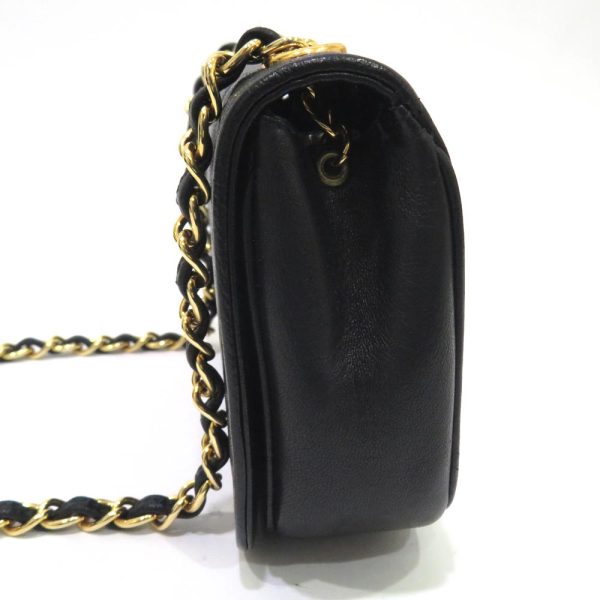 0 ch210212 1 03 Chanel Leather Mini Chain Shoulder Bag AB