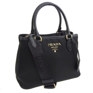 1 Prada Leather Handbag Black