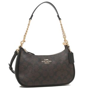 1 Coach Outlet Shoulder Bag Signature Brown Black