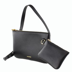 1 Jil Sander Shoulder Bag Pochette 2 Way Bag Black