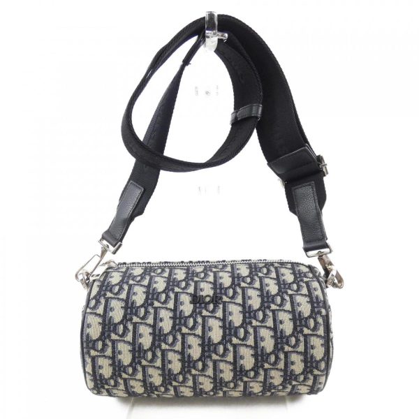 1 Dior Roller Oblique Jacquard Bag Navy System Beige System