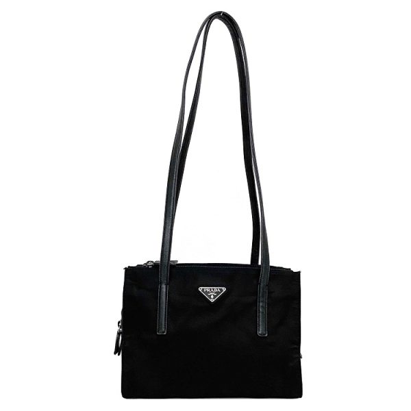 1 Prada Shoulder Tote Bag Shoulder Bag Nylon Leather