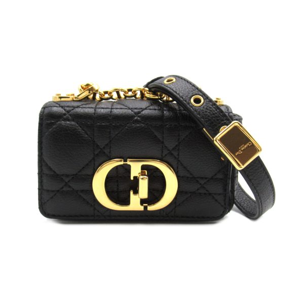 1 Dior Caro Micro Shoulder Bag Leather Black