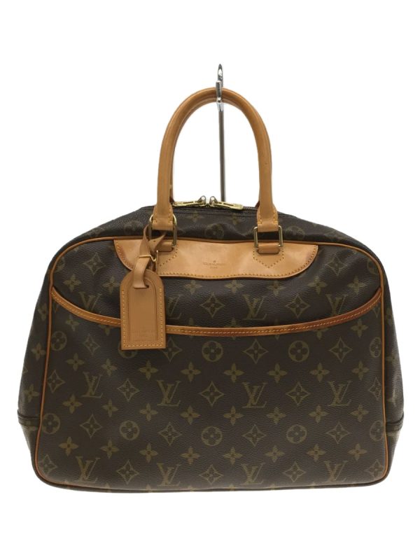1 Louis Vuitton Trouville Handbag Monogram Leather Brown