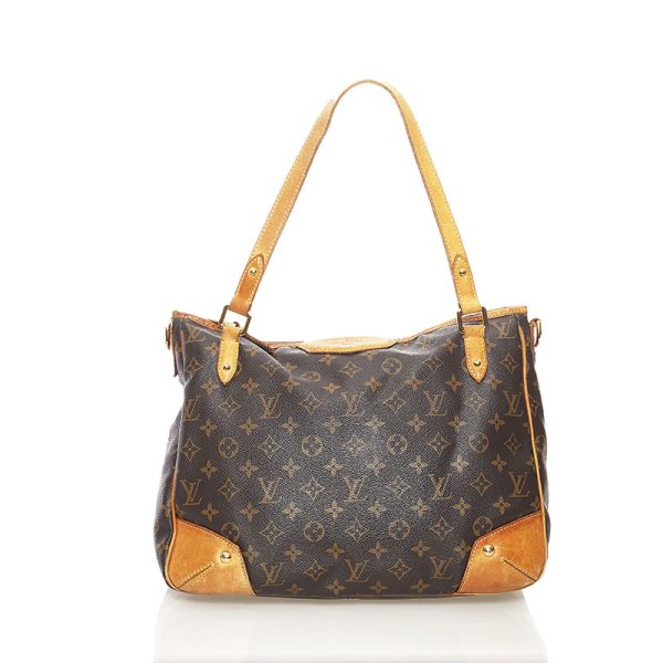 1 Louis Vuitton Monogram Estrella MM Boston Bag Leather Brown