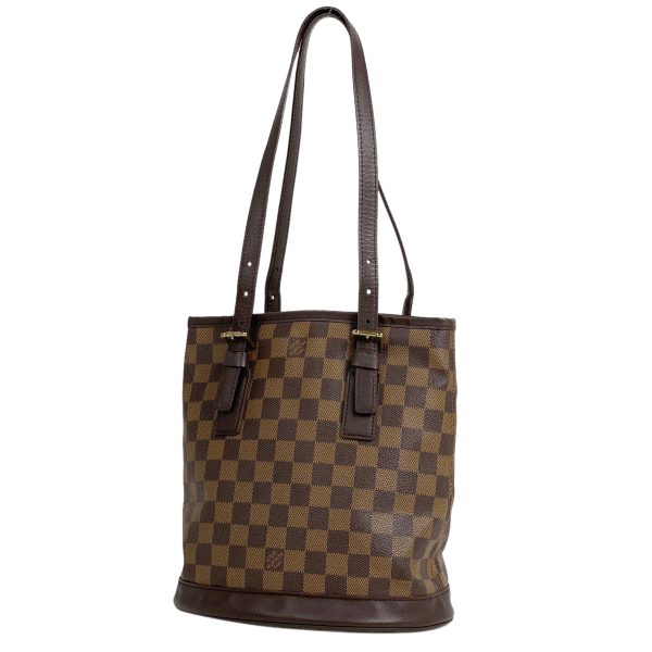 1 Louis Vuitton Male Bucket Tote Damier Ebene Brown