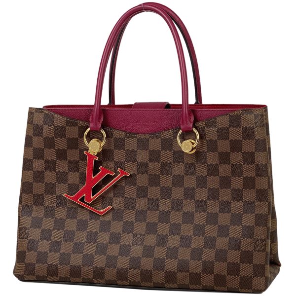 1 Louis Vuitton LV Riverside Shoulder Tote Bag Damier Ebene Redouin