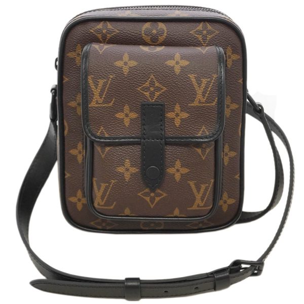 1 Louis Vuitton Monogram Macassar Christopher Wearable Wallet Mini Shoulder Bag