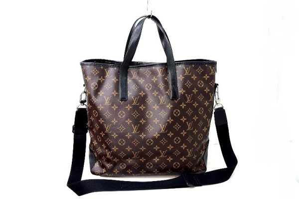 1 Louis Vuitton Davis 2way Shoulder Tote Bag Monogram Macassar