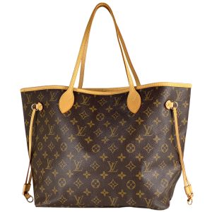 1 Louis Vuitton Neverfull Monogram Tote Bag Brown