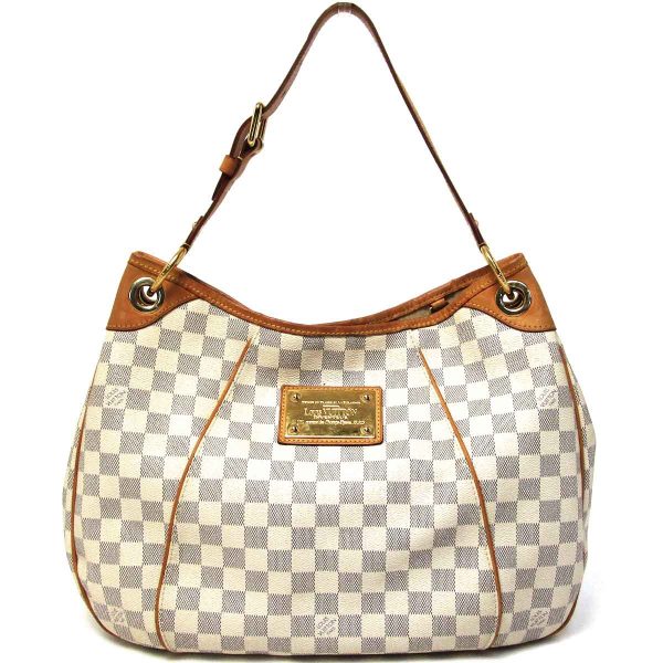 1 Louis Vuitton Shoulder Bag PM Damier Azur Galliera White