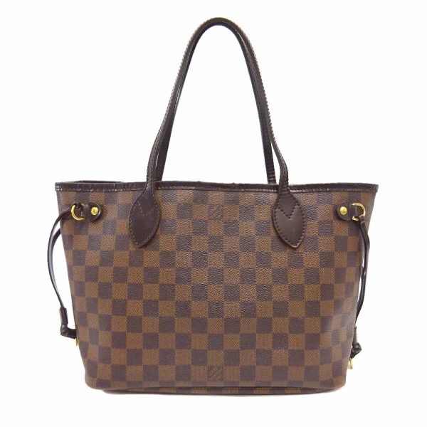 1 Louis Vuitton Neverfull PM Tote Bag Damier Ebene Canvas