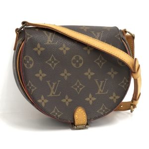 1 Louis Vuitton Montaigne MM Handbag Shoulder Bag Emplant Noir Black
