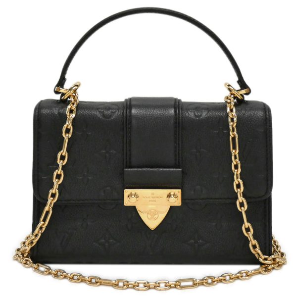 1 Louis Vuitton Saint Sulpice BB Monogram Implant Shoulder Bag Black