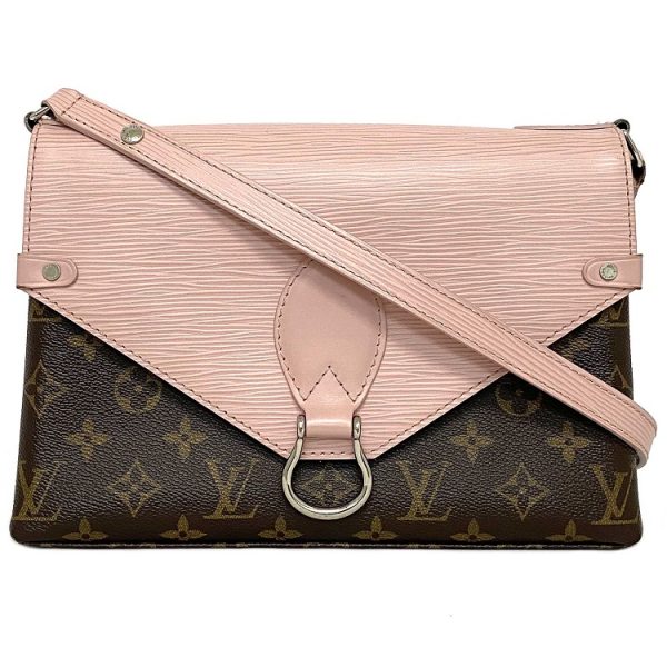 1 Louis Vuitton Saint Michel Pink Brown Rose Ballerina Monogram