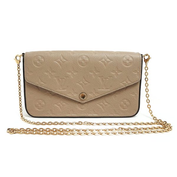 1 Louis Vuitton Pochette Felicie Clutch Chain Shoulder Bag