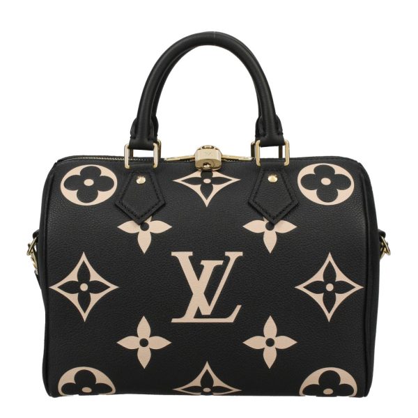 1 Louis Vuitton Monogram Empreinte Speedy Bandouliere 25 Bicolor