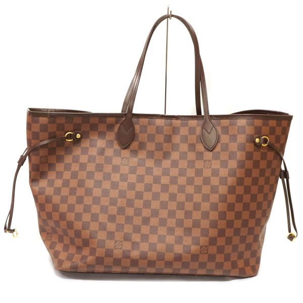 1 Louis Vuitton Neverfull GM Damier Canvas Tote Bag Brown