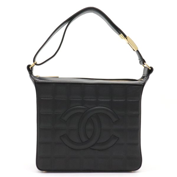 1 Chanel chocolate bar bag one shoulder handbag