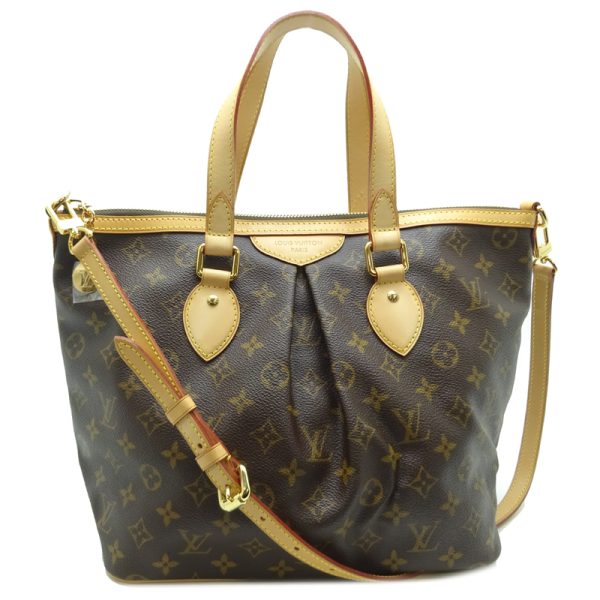 1 Louis Vuitton Palermo PM Handbag Monogram Brown