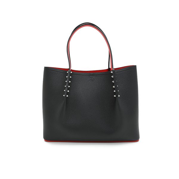 1 Christian Louboutin Cabarock Small Black Tote Bag Italian Genuine