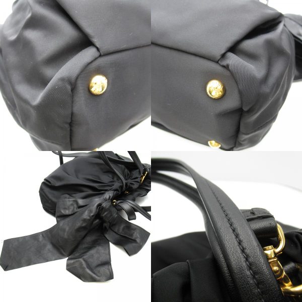 10 Prada 2 Way Shoulder Bag Nylon Black