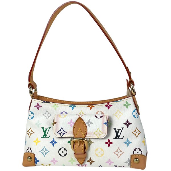 1000044693595 11 Louis Vuitton Eliza Multicolor Monogram Shoulder Bag White