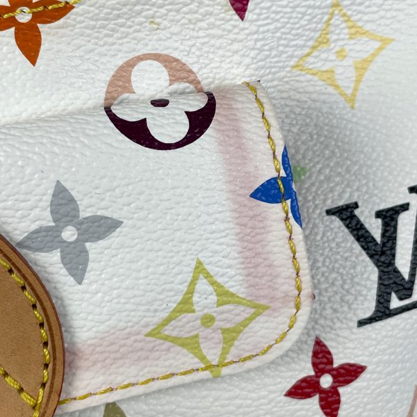 1000044693595 14 Louis Vuitton Eliza Multicolor Monogram Shoulder Bag White