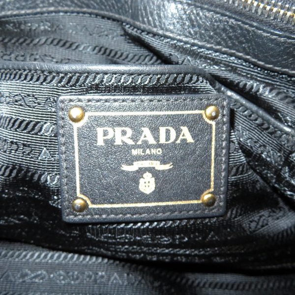 11 Prada 2 Way Hand Bag Nylon Leather Black