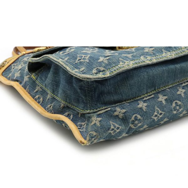 12180157 3 Louis Vuitton Monogram Denim Flat Shopper Tote Bag