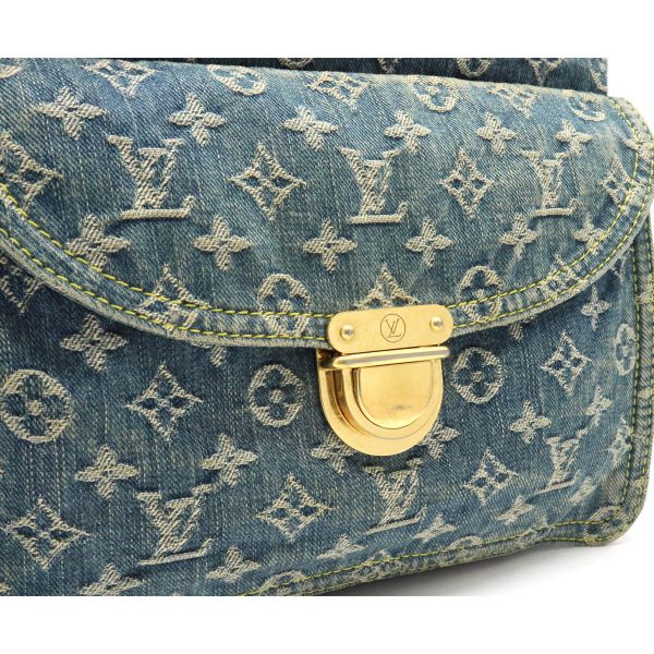 12180157 8 Louis Vuitton Monogram Denim Flat Shopper Tote Bag