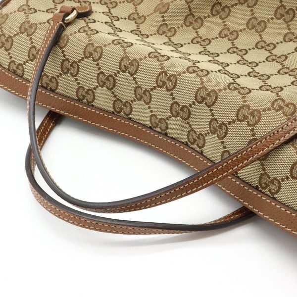 12240865 4 Gucci GG Canvas Brie Leather Handbag 2WAY