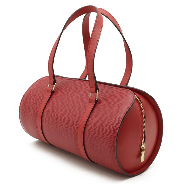 12280860 2 Louis Vuitton Epi Leather Soufflot Handbag Red