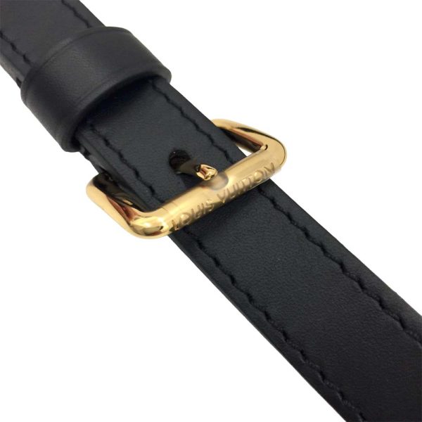 16 Louis Vuitton V Tote MM Shoulder Bag Emplant Noir Black Gold Hardware