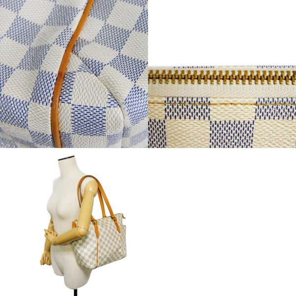 19 Louis Vuitton Totally PM Damier Azur Shoulder Bag White