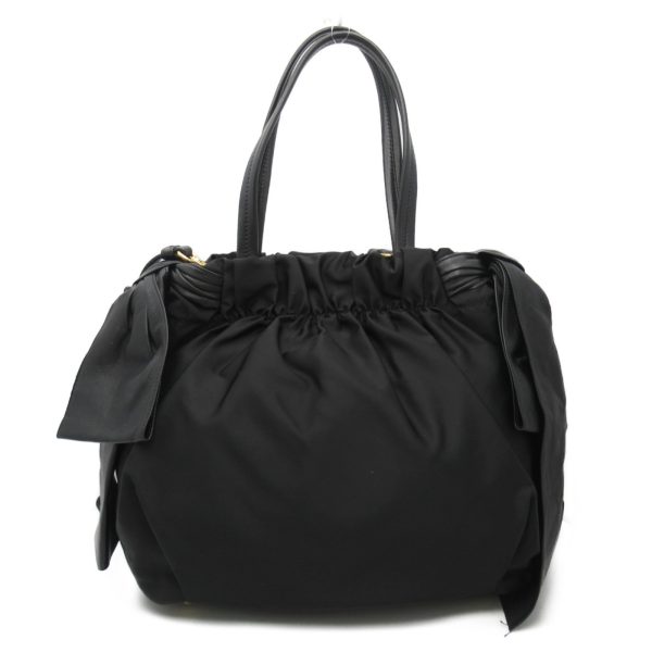 2 Prada 2 Way Shoulder Bag Nylon Black