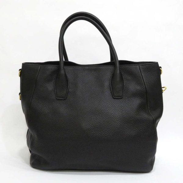 2 Prada 2 Way Bag Vitello Dino Leather Black