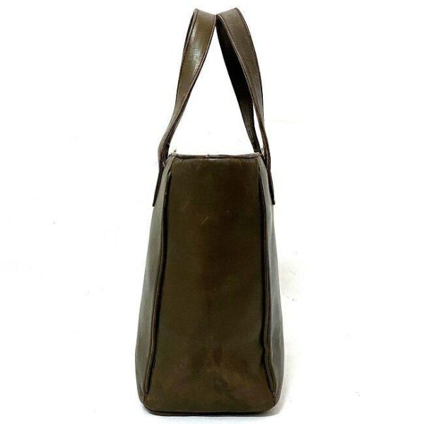 2 Christian Dior Handbag Leather Brown Gold